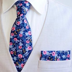 Floral Tie & Pocket Square